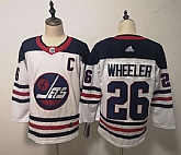 Winnipeg Jets 26 Blake Wheeler White Breakaway Heritage Adidas Jersey,baseball caps,new era cap wholesale,wholesale hats